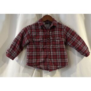 Vintage Faded Glory Plaid Flannel Kids‎ Size 4